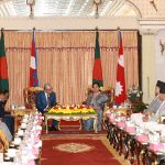 Rt. Hon. President Mrs. Bidya Devi Bhandari Meeting with His Excellency Mr. Md. Abdul Hamid, President of the People’s Republic of Bangladesh