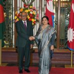 Official Banquet hosted by Rt. Hon. President Mrs. Bidya Devi Bhandari in Honor of His Excellency Mr. Md. Abdul Hamid, President of the People’s Republic of Bangladesh