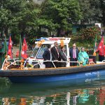 His Excellency Mr. Md. Abdul Hamid, President of the People’s Republic of Bangladesh Boating at Fewa Lake, Pokhara